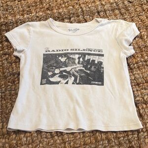 Brandy Melville White Graphic Tee